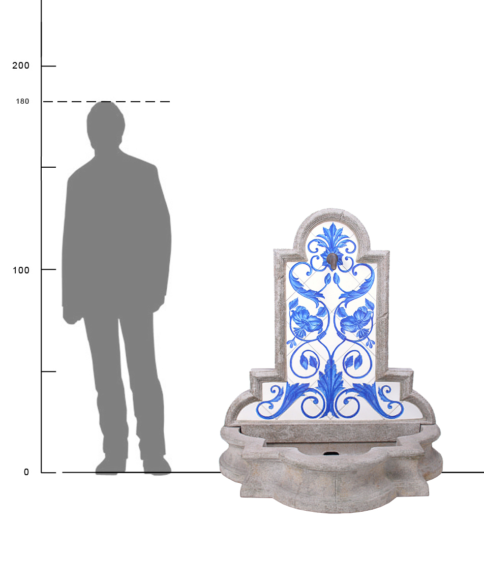 Catalunya Fountain with Tiles 