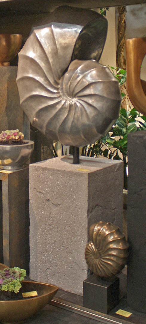 Nautilus Table Sculpture Box Pedestal