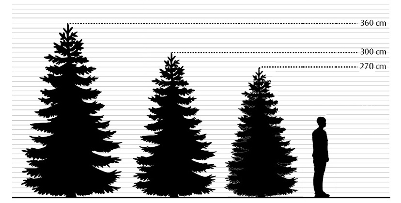 Bavaria Pine Slim Tree inkl. Mini LEDs